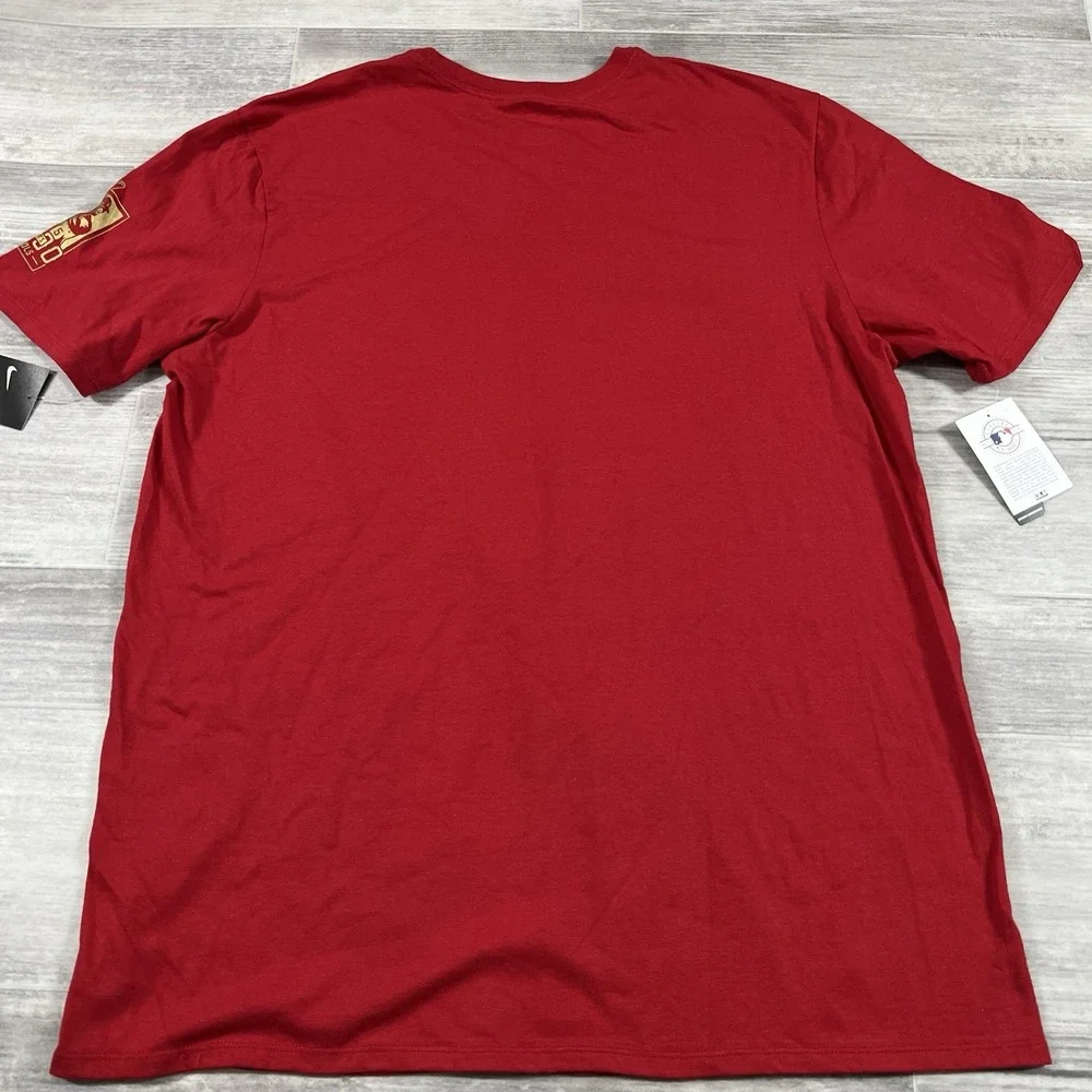 NIKE TEE MLB LOS ANGELES ANGELS PUJOLS 3000th HIT RED GRAPHIC‎ T-SHIRT XL NWT